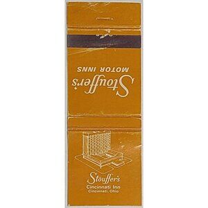 Vintage Matchbook Cover Stouffer's Cincinnati Inn Ohio OH